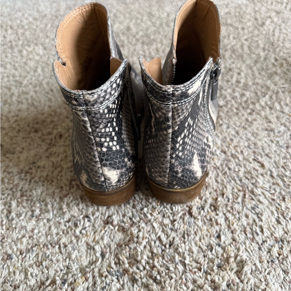 Lucky Brand, Python Bootie - Double Zip - image 2